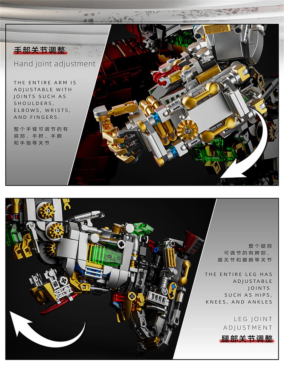 Variety Iron Heroes Blocks Action Figures Mark Building Sets Buster Mech DIY Brick Collectible Toys for Boys Adult Kids Gifts Beauty World Shop