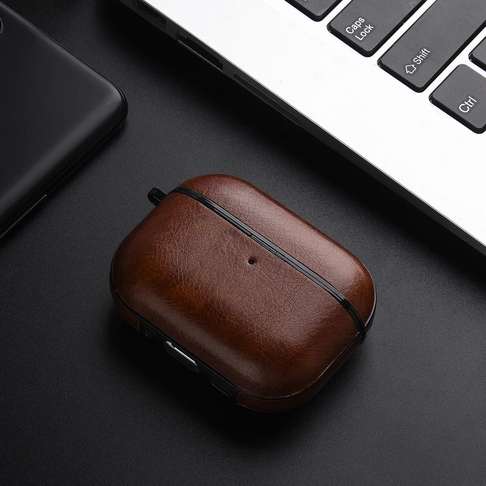 Leather PU Earphone Cover For AirPods Pro 3 2025 Case For AirPods Pro 2 2nd Pro2 Cases For AirPods 4 3 2 1 Funda Headphone Coque