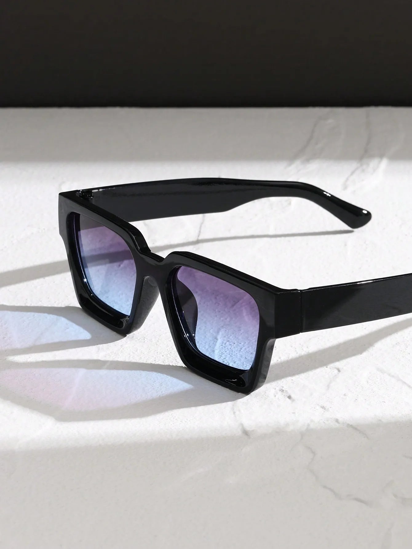 1/2 PC S Classic Fashion Square Plastic Frame Women Sunglasses For Men Daily Life Shades Eyewear Accessories. Beauty World Shop