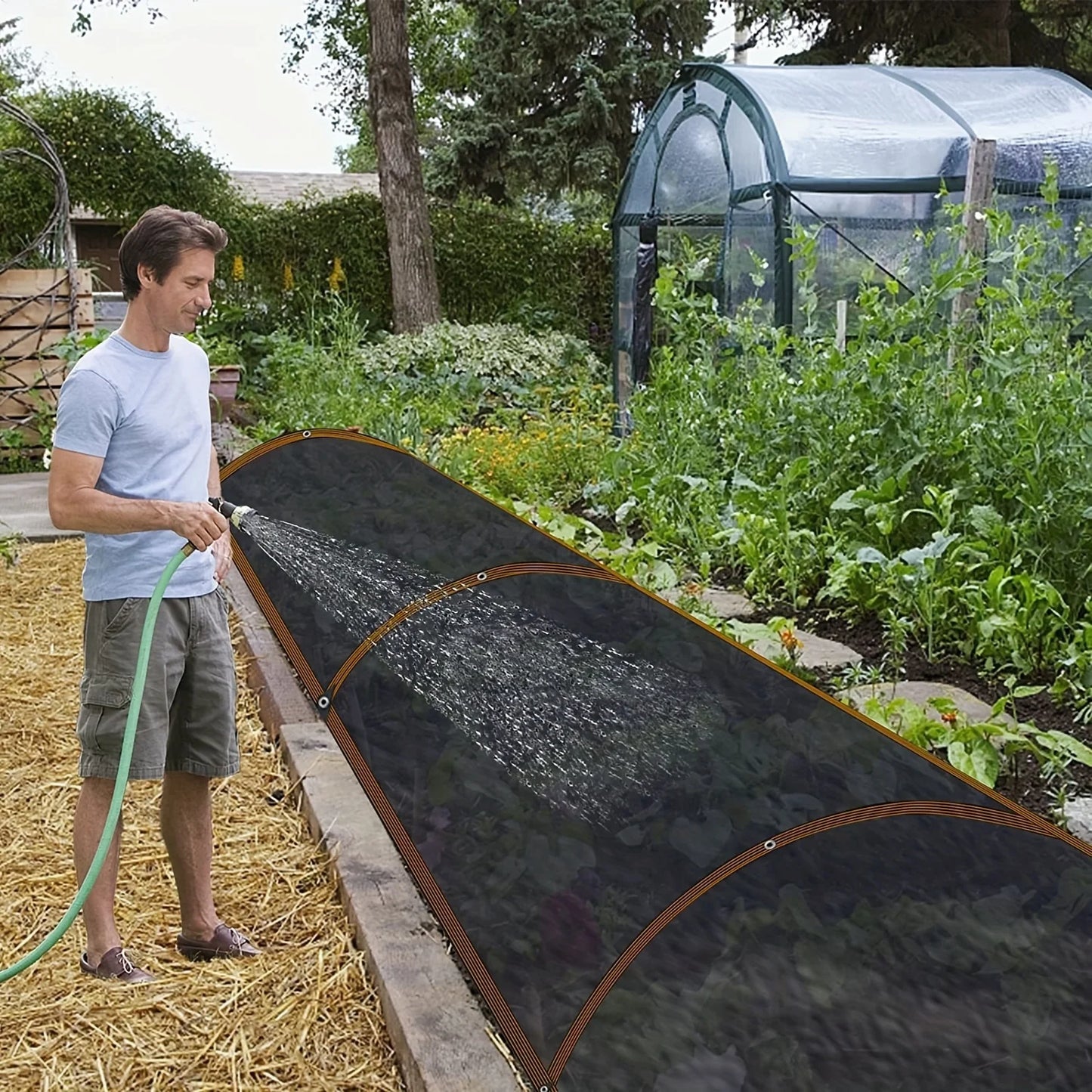 Black Shade Cloth Sunblock Mesh Cover Taped Edge With Grommets, Sun Net For Pergola, Plants Greenhouse, Gardens, Patio, Canopy Beauty World Shop