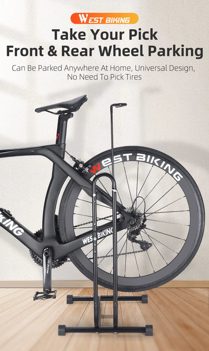 WEST BIKING 3 In 1 Bicycle Parking Rack Multifunctional Bike Indoor Garage Storage Stand MTB Road Bike Maintenance Repair Stand Beauty World Shop
