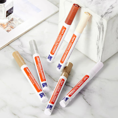 1Pcs Waterproof Ceramic Tile Grout Marker Pen, White Tile Repair Pen with Anti-Mold Filler, Bathroom Floor Tile Gap Cleaning Pen Beauty World Shop