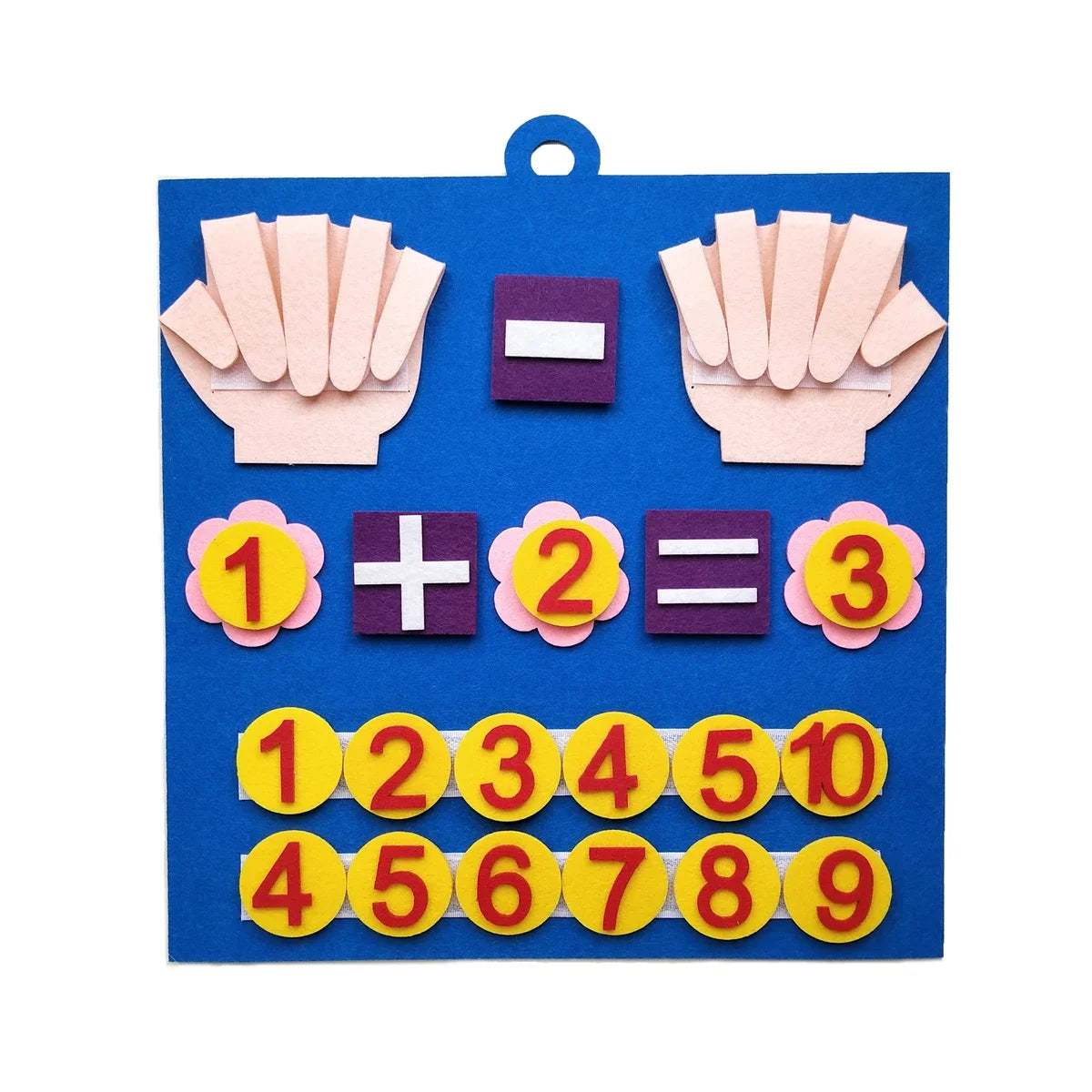 Children's Finger Number Math Toys, Montessori Concept Education Felt DIY Creative Early Childhood Education AIDS Beauty Fashion