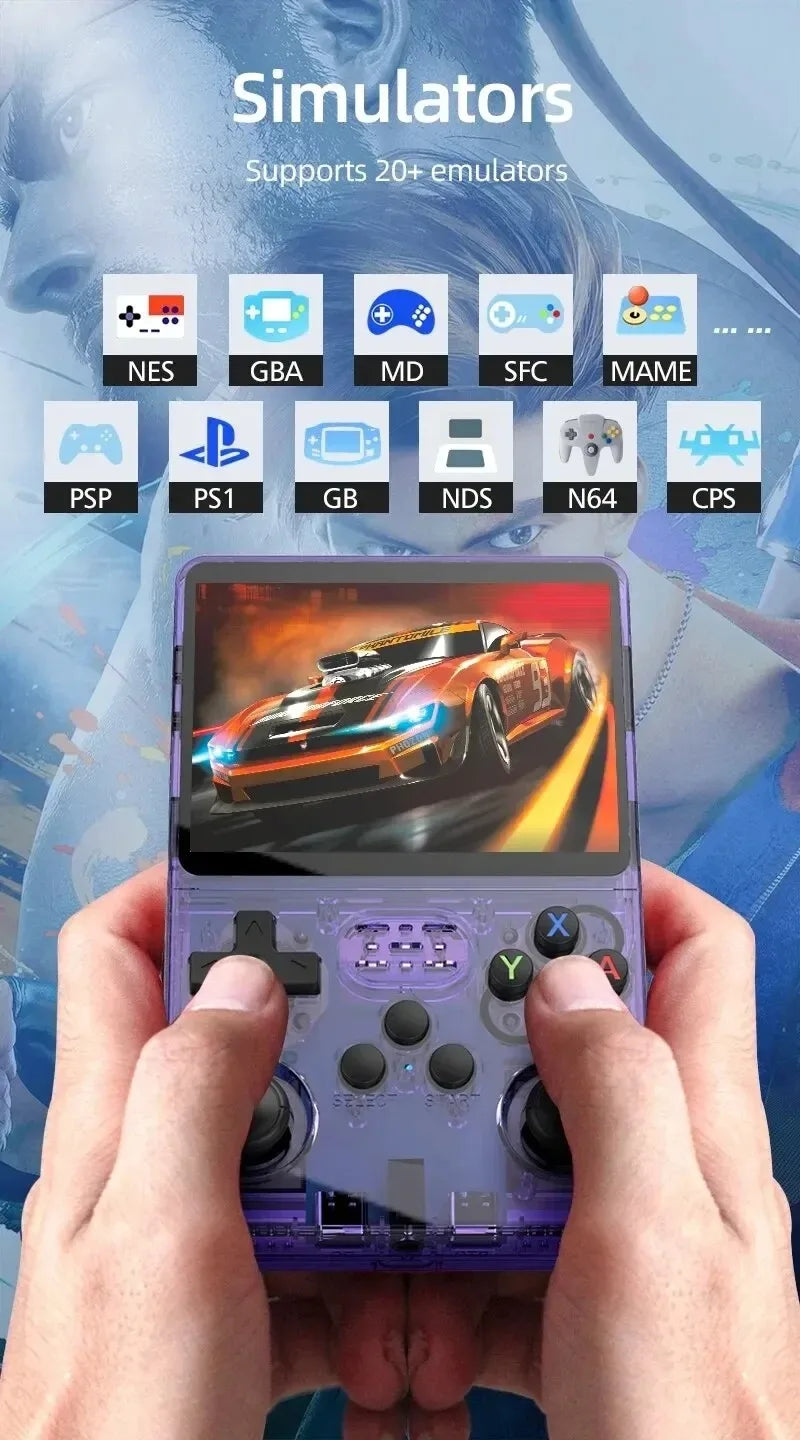 R36S Retro Handheld Video Game Console Linux System 3.5 Inch IPS Screen R35s Plus Portable Pocket Video Player 64GB 128GB Beauty Fashion