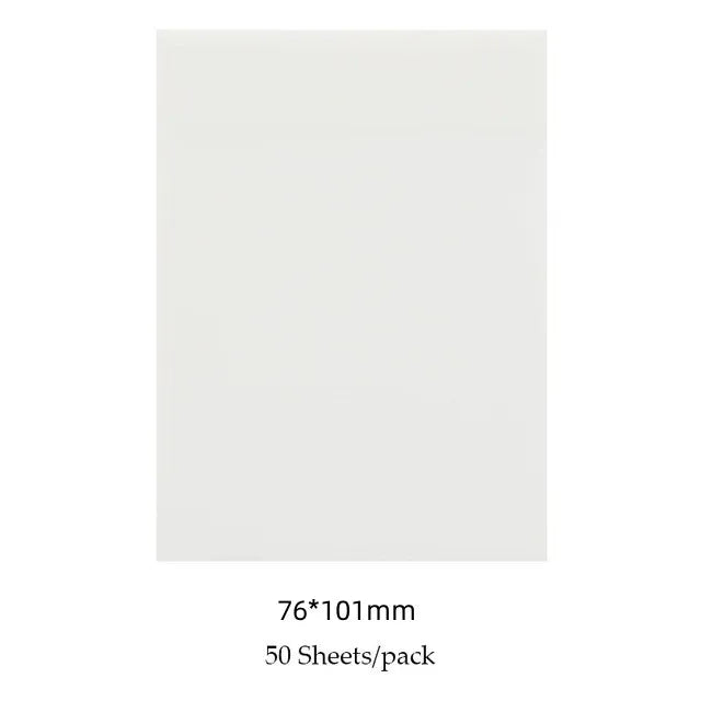 50 Sheets Creative Transparent PET Waterproof Sticky Notes Notepads - School Stationery & Office Supplies Beauty World Shop