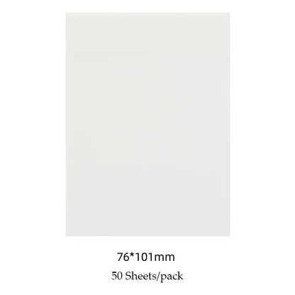 50 Sheets Creative Transparent PET Waterproof Sticky Notes Notepads - School Stationery & Office Supplies Beauty World Shop