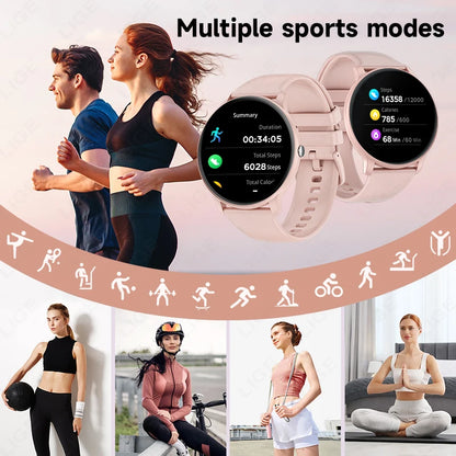 2025 New Smart Watch Women Men Bluetooth Call Sports Fitness Watches Heart Rate Health Monitor Smartwatch Ladies For Android iOS