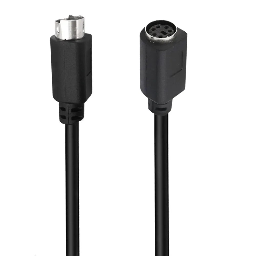 Mini DIN 6-Pin Adapter Cable 6 Pin  PS/2 PS2  Data Cable Male to Male to Female Straight and Elbow Mini DIN 6Pin