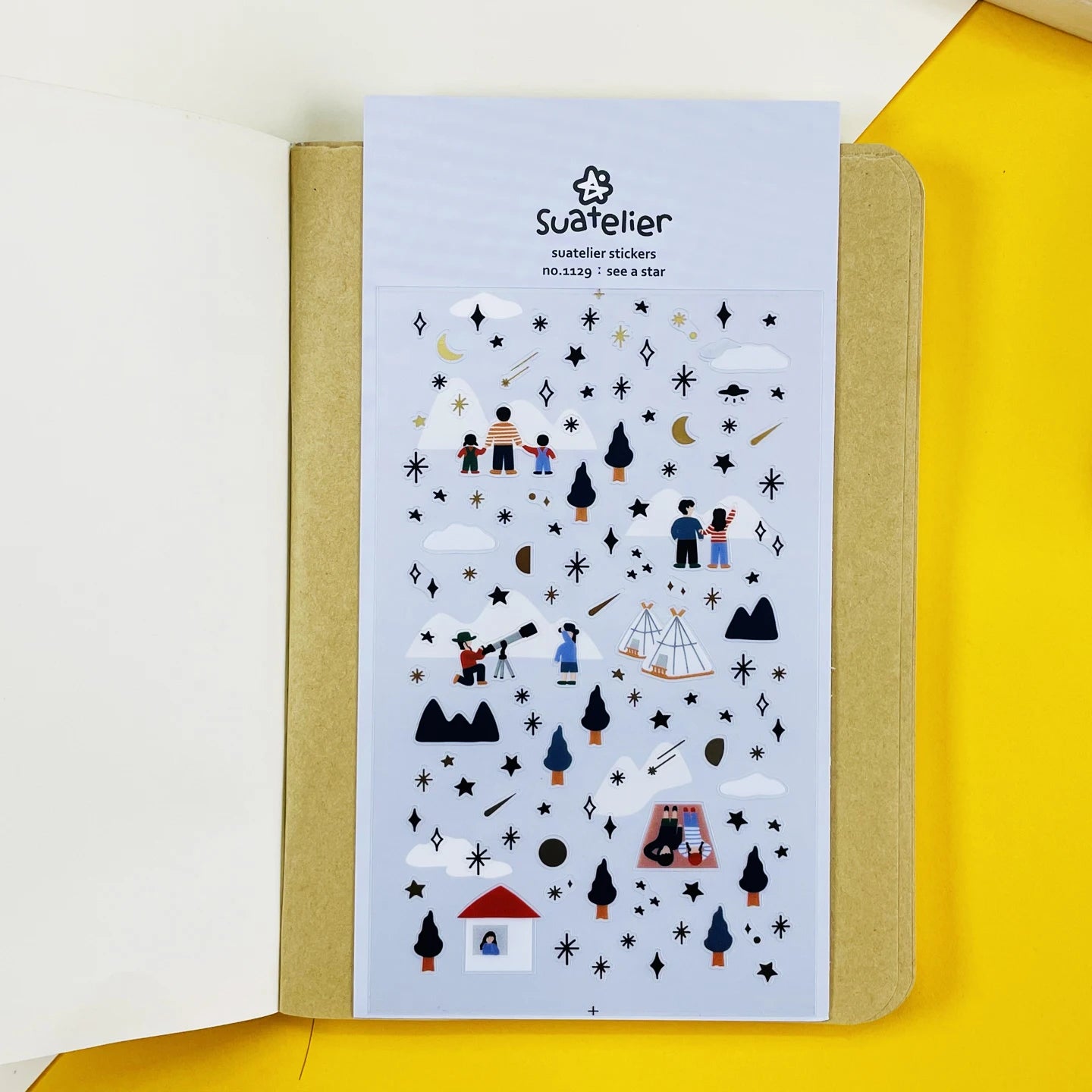 Korean Import Suatelier Travel Home Life Study Friend Stickers Scrapbooking Diy Journaling Diary Stationery Sticker School Gift Beauty World Shop