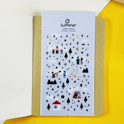 Korean Import Suatelier Travel Home Life Study Friend Stickers Scrapbooking Diy Journaling Diary Stationery Sticker School Gift Beauty World Shop