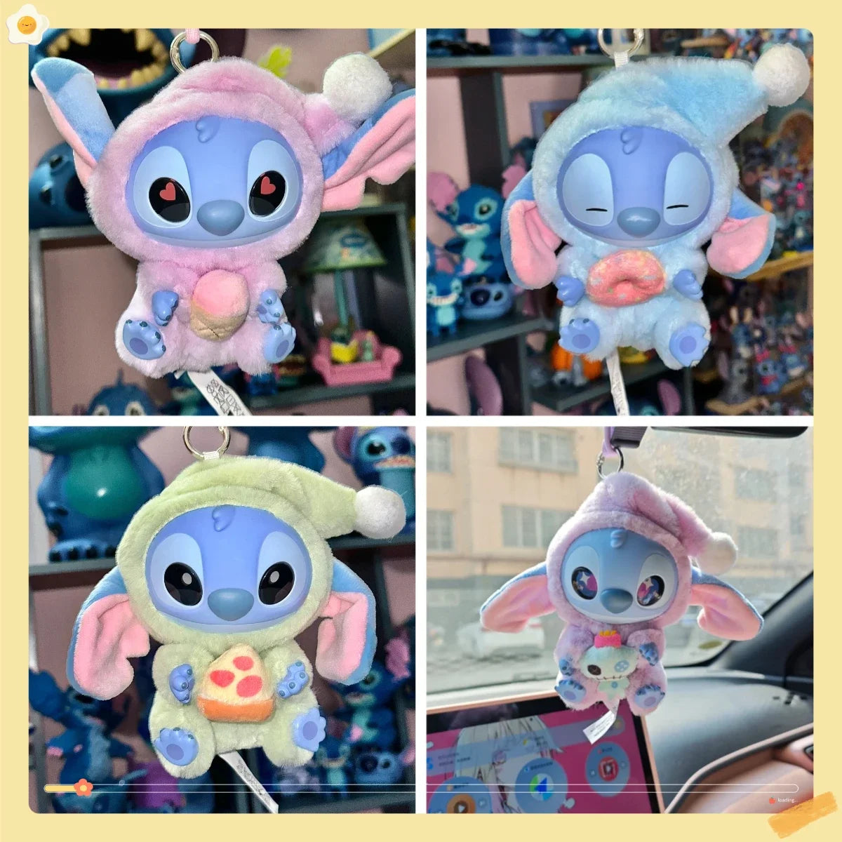 Disney 2025  Pin Eating Bedtime Series Blind Plush Toy Cute Doll Box Mysterious Hanging Bag Decorative Gif Beauty World Shop