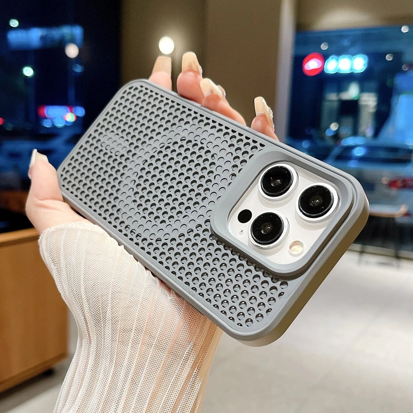 Magnetic For Magsafe Cooling Breathable Shell Case For iPhone 16 15 14 13 12 Pro Max Plus Shockproof Heat Dissipation Cover Case Beauty World Shop