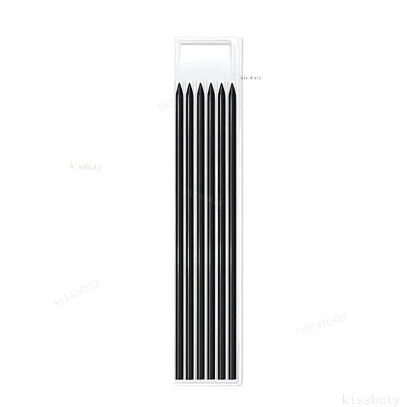 2.8mm Solid Carpenter Pencil Mechanical Pencil with Built-in Sharpener Carpentry Long Head Carpenter Pencil Stationery Supply Beauty World Shop