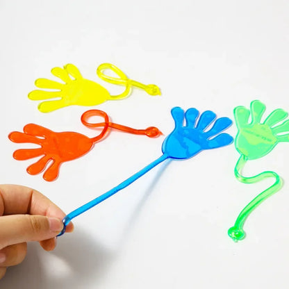 Funny Sticky Hands Toy 5-50 Pcs Elastic Slap Palm Squishy Kids Party Favors Novelty Gift Supplies for Children Beauty Fashion