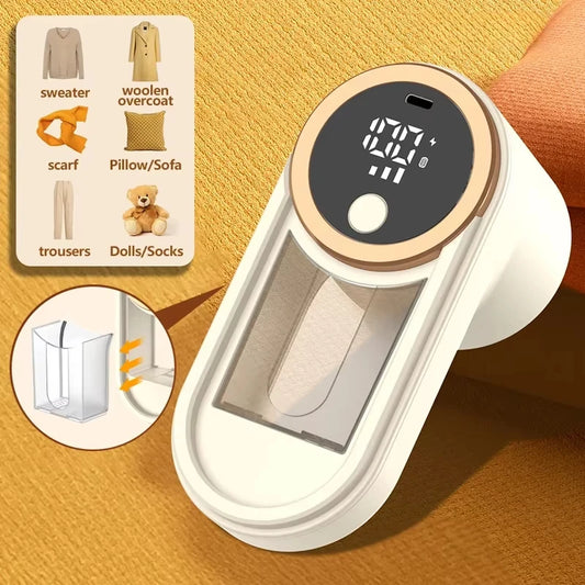 Lint Remover for Clothing Portable Electric Fuzz Pellet Remover LED Display Rechargeable for Clothes Fabric Shaver Fluff Remover Beauty World Shop
