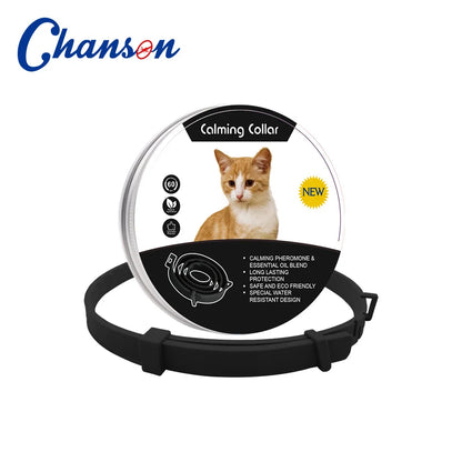 Pet Calming Collar For Cats Dogs Adjustable Anxiety Pheromone Reducing Pet Collar Lasting Natural Calm Relax Soothing Collars Beauty World Shop