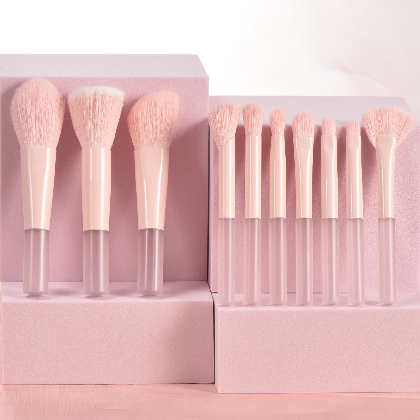 10 color Mini makeup brush Travel portable Makeup Tool Makeup Puff - Palm Brush Professional Makeup tool set Christmas gift Beauty World Shop
