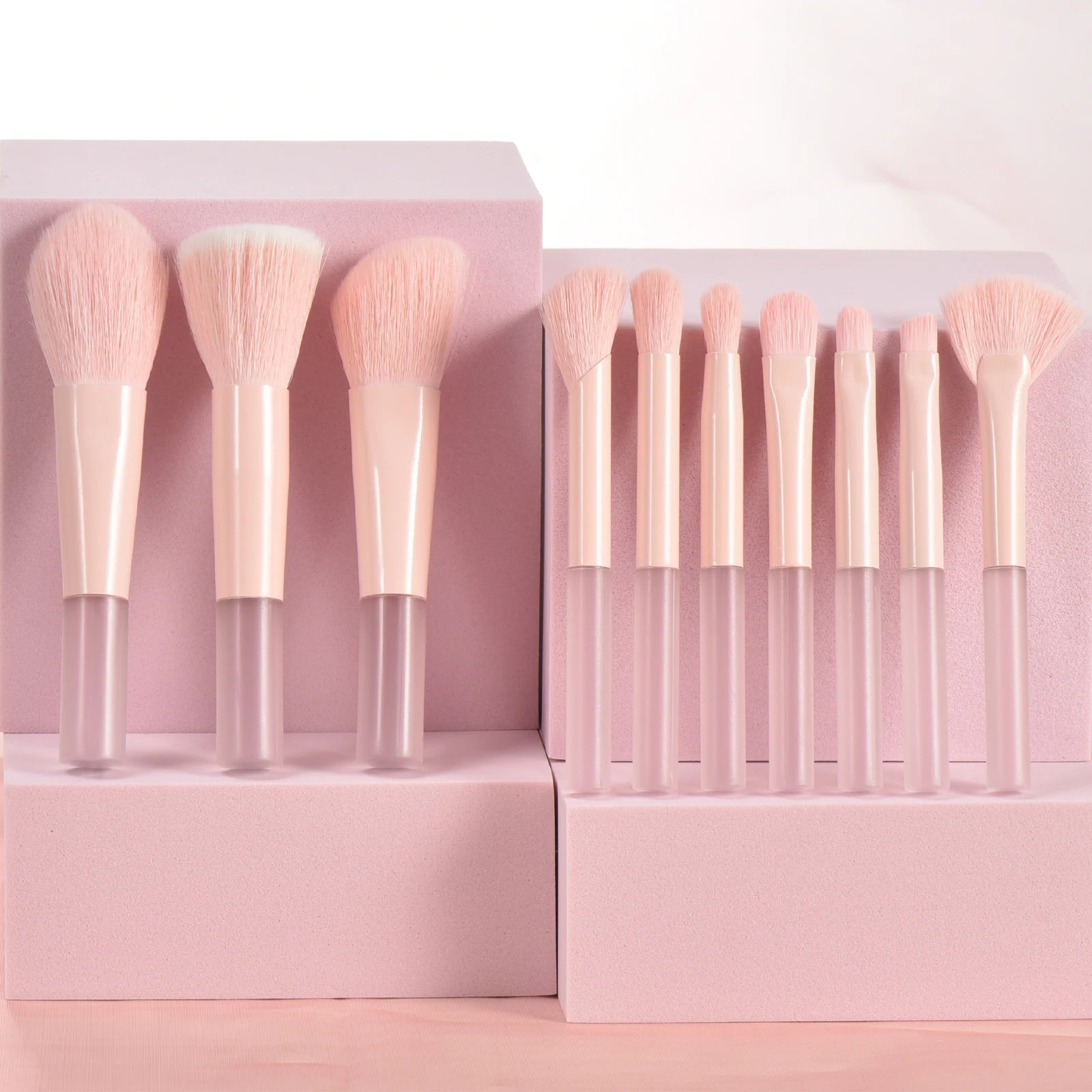 10 color Mini makeup brush Travel portable Makeup Tool Makeup Puff - Palm Brush Professional Makeup tool set Christmas gift Beauty World Shop