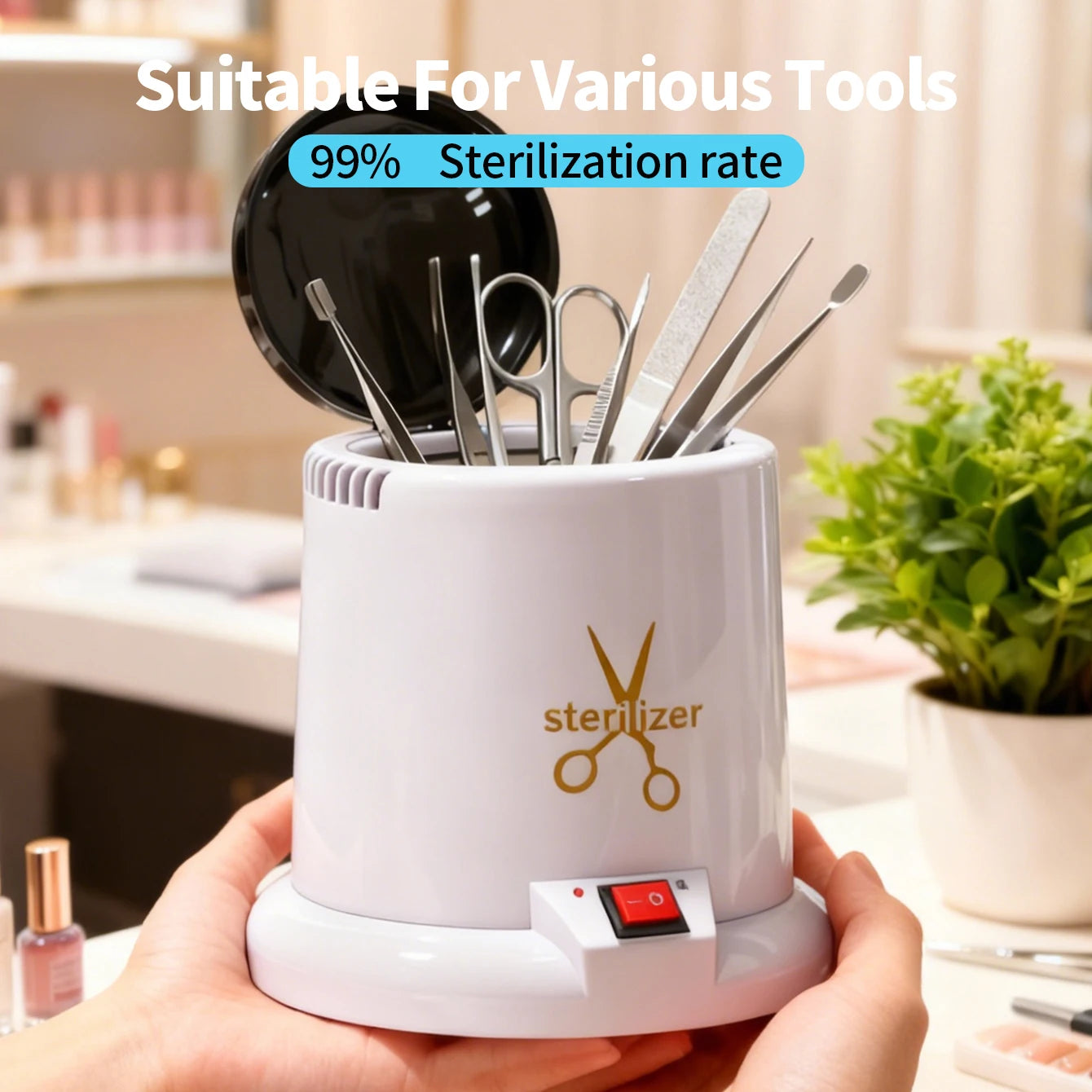 Nail Tool Sterilizer for Esthetician Sterilization Machine Metal Nail art Tools Haves Autoclave Sterilizers High Temperature Beauty World Shop