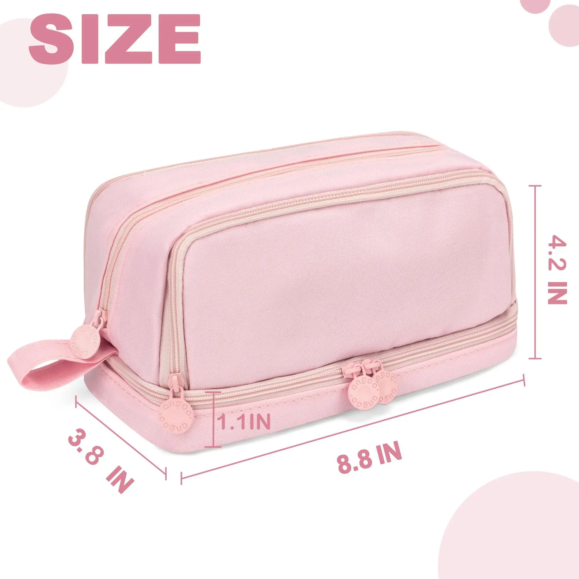 Large-Capacity Portable Pencil Case Minimalist Multi-Compartment Pencil Case Stationery Organizer Desktop Storage Pouch Beauty World Shop
