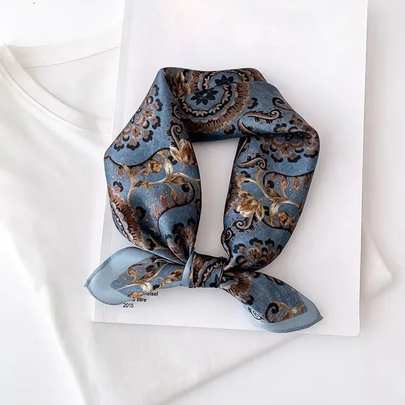 Scarf 100% Silk Bandana Women Square Scarves Wrap Kerchief Spring Fashion Luxury High Quality Headband Hijab Shawls 2026 Beauty World Shop