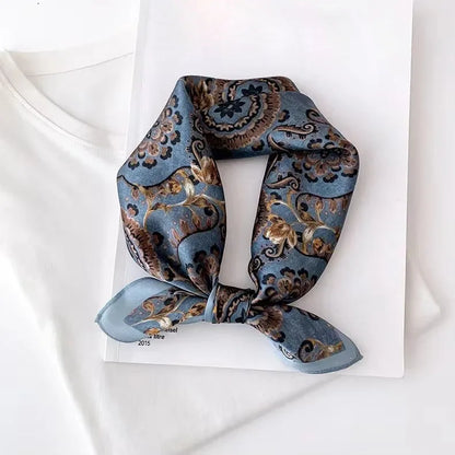 Scarf 100% Silk Bandana Women Square Scarves Wrap Kerchief Spring Fashion Luxury High Quality Headband Hijab Shawls 2026 Beauty World Shop