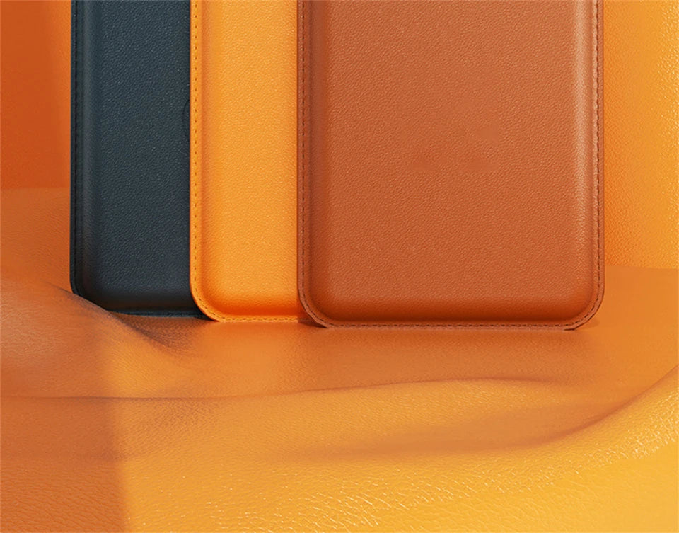 For Magsafe Leather Magnetic Wallet Case For iPhone 14 12 15 13 Pro Max Magnetic Card Bag Cover Samsung S23 S22 Ultra Accessory Beauty World Shop