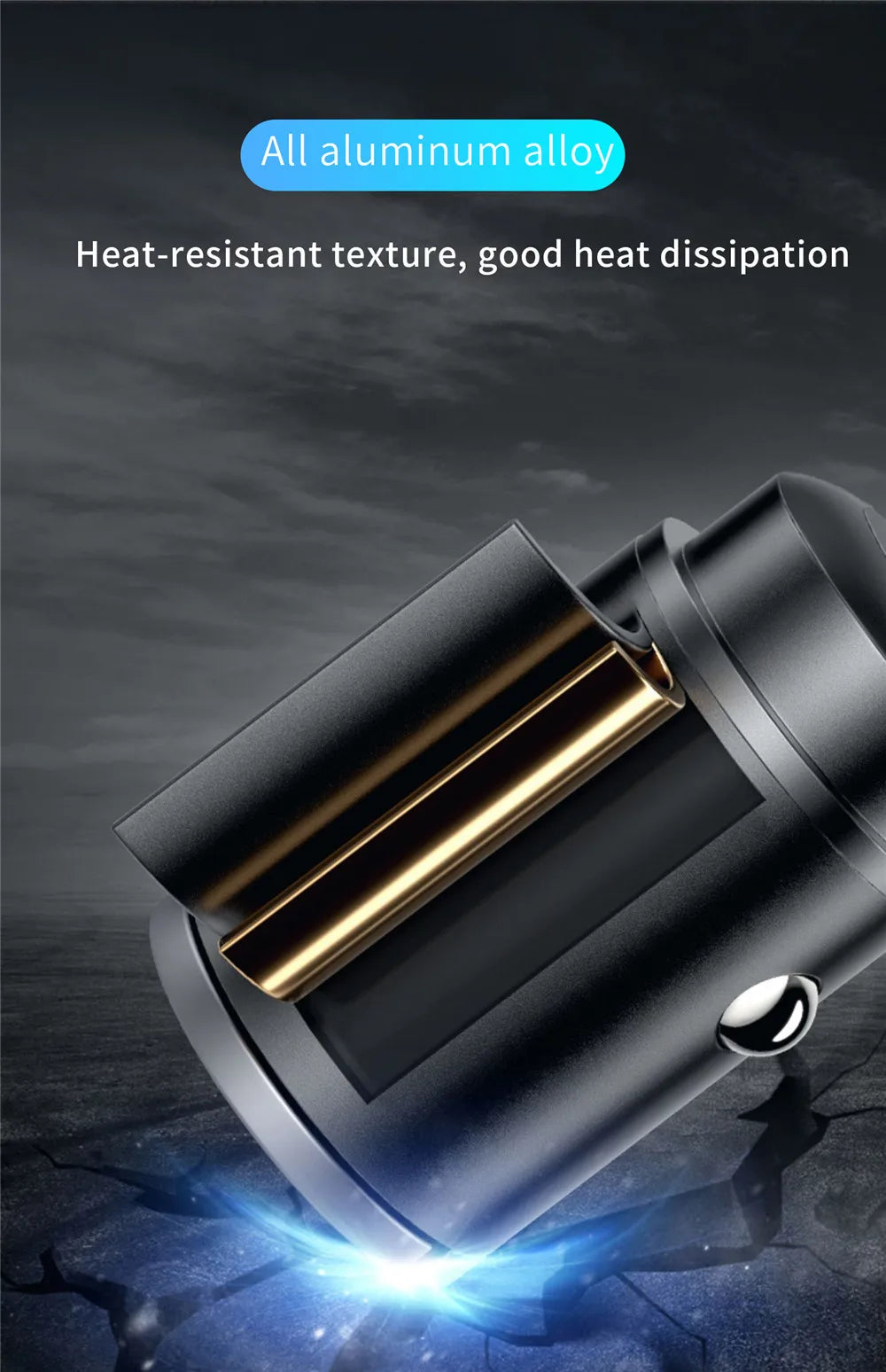 100W/200W QC3.0 PD Mini Car Charger 12-24V Lighter Fast Charging Car USB Type C Charger for Xiaomi Samsung Huawei iPhone Power Beauty World Shop