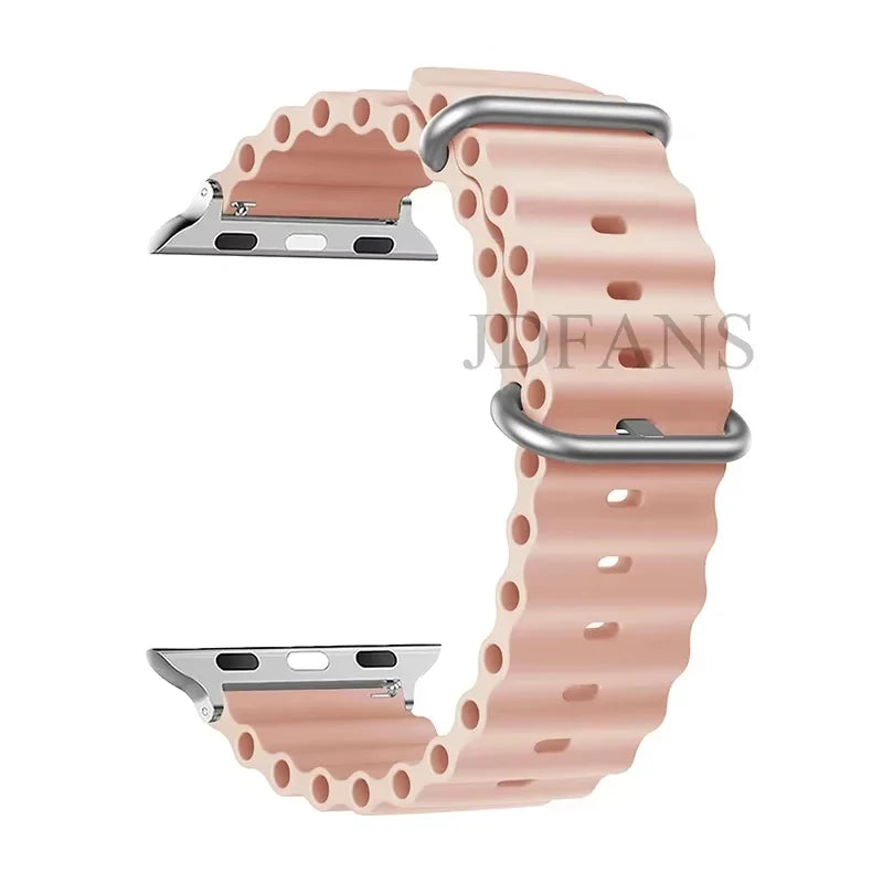 Strap For Apple watch ultra band 49mm 44mm 45mm 41mm 40mm 38mm 44 45 mm 1:1 Original Ocean belt iWatch series 9 10 8 7 se bands Beauty World Shop