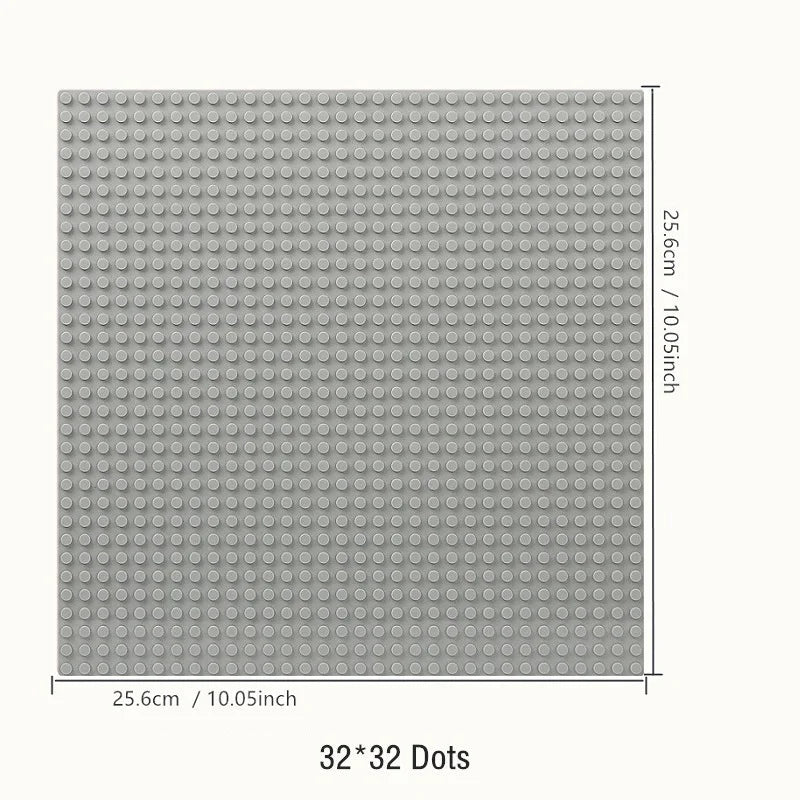 32x32x16x16 Dots Classic Base Plates MOC DIY Plastic Bricks Baseplates City Dimensions Building Blocks Figures Construction Toys Beauty World Shop