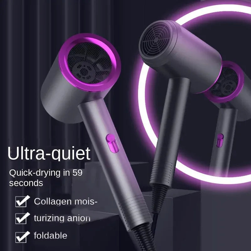 New High-Speed Hair Dryer High-Power Negative Ion Cold And Hot Ultra Silent Professional Hair Dryer For Home Hair Salons Beauty World Shop