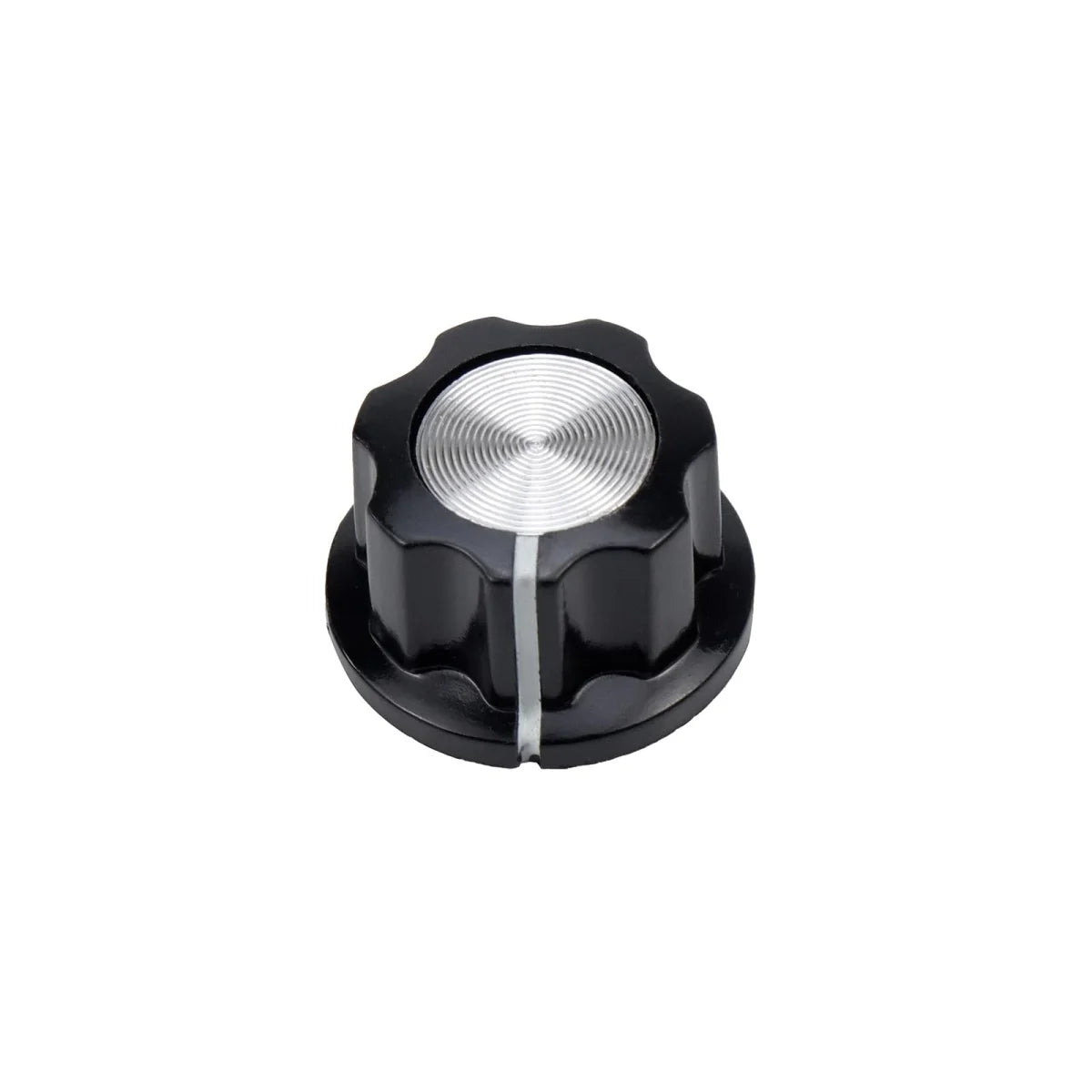 Miwayer 10Pcs Potentiometer Volume Control Knob Silver Tone Top 1/4"Shaft w/Set Screw /for Guitar Effect Sound Pedal Replacement Beauty World Shop