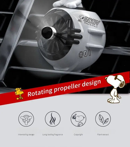 Snoopy Air Freshener Flying Propeller Pilot Series Car Accessories Anime Figures Aromatherapy Fragrance Diffuser Car Decor Gifts Beauty World Shop