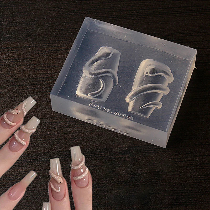 3D Reusable Soft Silicone Embossed Nail Art Mold Featuring Bows,Butterfly and Flower for DIY Nail Art &Charm Decoration Suppliy Beauty Trend Shop