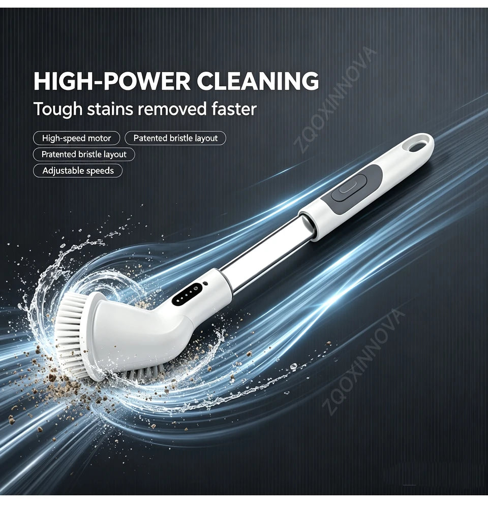 Household CordLess Electric Cleaning Brush Kitchen Gadgets Hair Brushes Bathroom Broom Toilet Mops Multifunctional Spin Scrubber Beauty World Shop