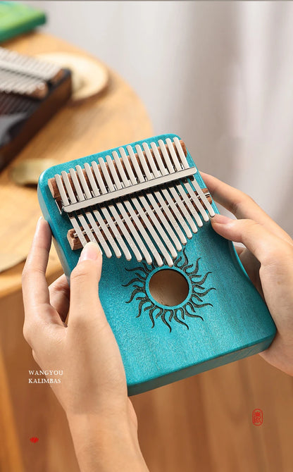 Hluru Kalimba 17 21 Key Kalimba Finger Piano Solid Maple Wood Kalimba Thumb Piano Keyboard Musical Instrument Mbira for Beginner Beauty World Shop