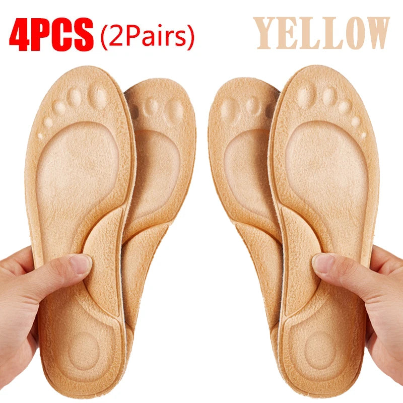 PU Feet Sole Soft Orthopedic Sport Insoles for Breathable Shock Absorption Running Shoes Pad for Men Women Arch Support Insole Beauty World Shop