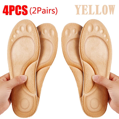 PU Feet Sole Soft Orthopedic Sport Insoles for Breathable Shock Absorption Running Shoes Pad for Men Women Arch Support Insole Beauty World Shop