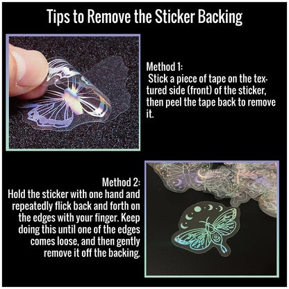 40pcs Holographic Glitter Stickers PET Transparent Shiny Waterproof Decorative Decals For Water Bottles Scrapbooking Laptop Beauty World Shop