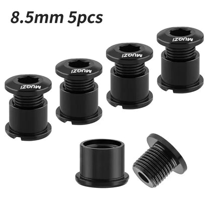 MUQZI 4/5PCS Chainring Bolts Single Double Chainring Screws Mountain Road MTB Bike Crank Bolts 6.5/8.5mm Beauty World Shop