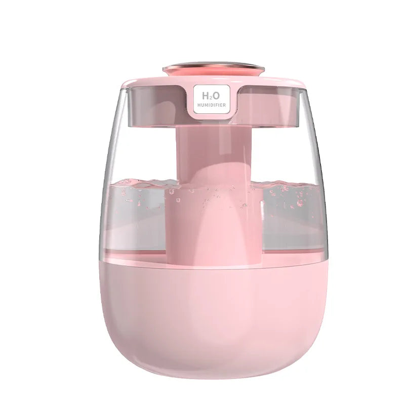 Air Humidifier Aroma Humidifier Double Spray Port Essential Oil Diffuser USB Water Humidifier with Light for Home Office Beauty World Shop