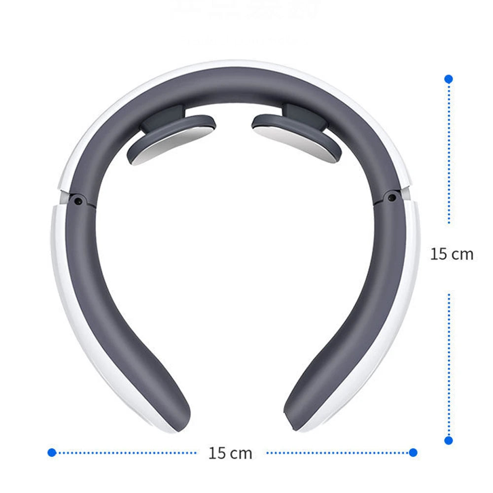 Ems Electric Neck Massager 6-Mode 9-Speed Massager Muscle Relaxation Battery Neck Massager Tool Relax Cervical Relief Pain Beauty World Shop