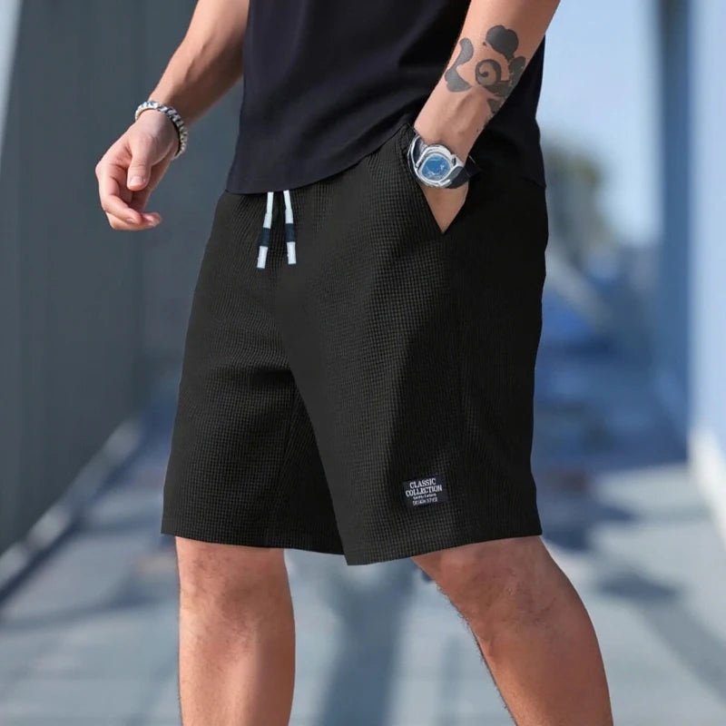 Men's Shorts, Men's Casual Pants, Men's Beach Shorts, Men's Sports Shorts, New Fashionable Textured Fabric, Breathable Pants, Suitable for Daily Casual Wear and Sports Beauty World Shop
