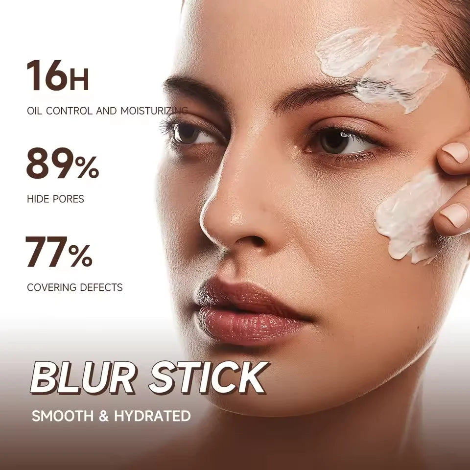 Face Primer Stick, Matte Priming Makeup Blur Stick, Hydrating Primer Face Shimmer Stick Cover Pores Oil Control & Lightweight Beauty World Shop