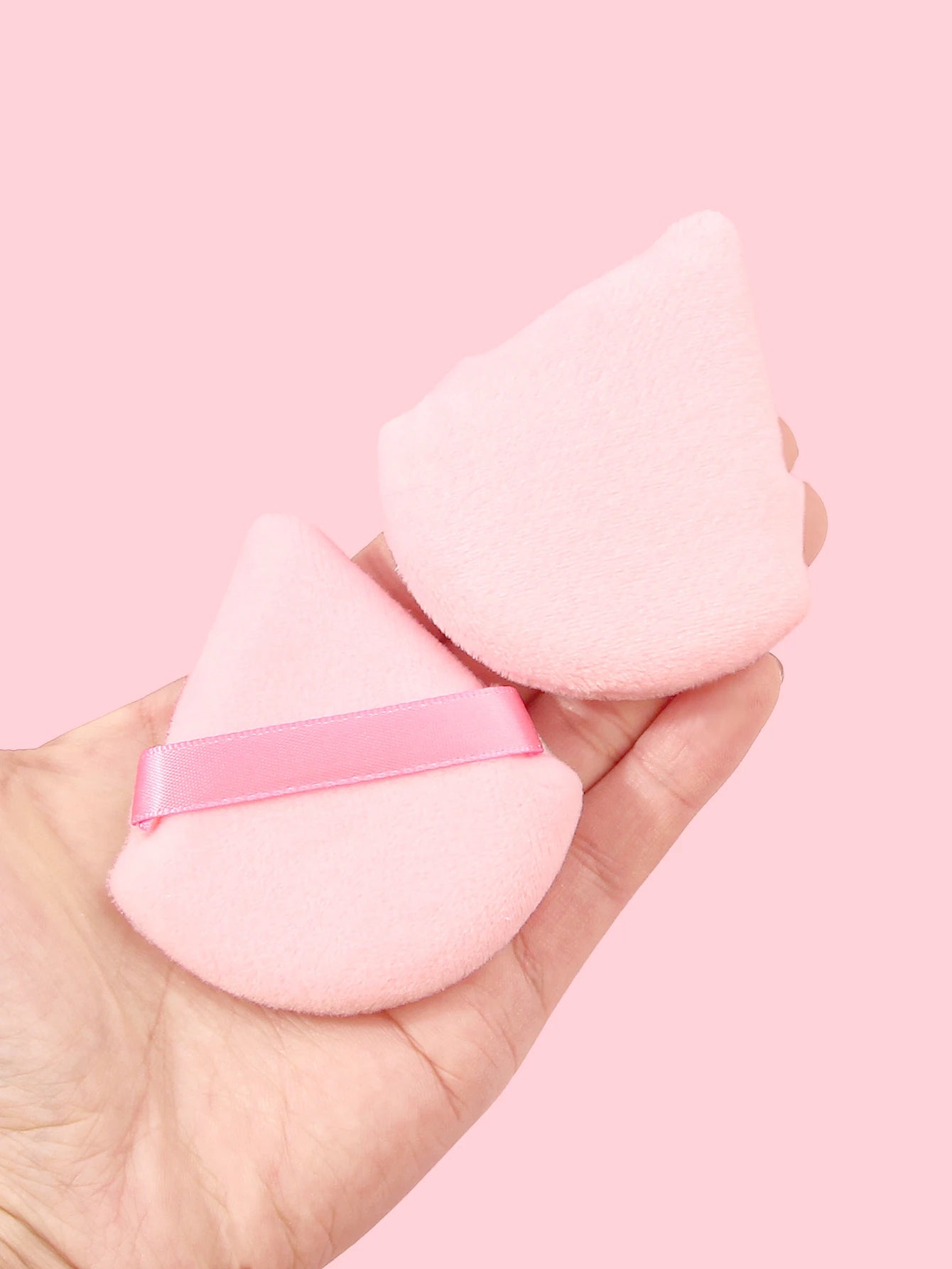 2Pcs/100Pcs  Triangle Powder Puff For Loose Powder Liquid Cosmetic Soft Plush Powder Puff Makeup Foundation Puff Makeup Tool Beauty World Shop