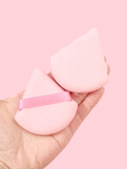 2Pcs/100Pcs  Triangle Powder Puff For Loose Powder Liquid Cosmetic Soft Plush Powder Puff Makeup Foundation Puff Makeup Tool Beauty World Shop
