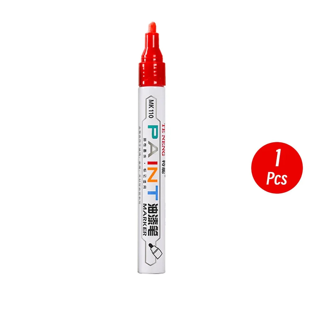 8 Colors Car Scratch Repair Paint Pen Quick Dry Touch Up Paint Repair Pen Waterproof Wheel Tyre Marker Auto Paint Marker Pens Beauty World Shop