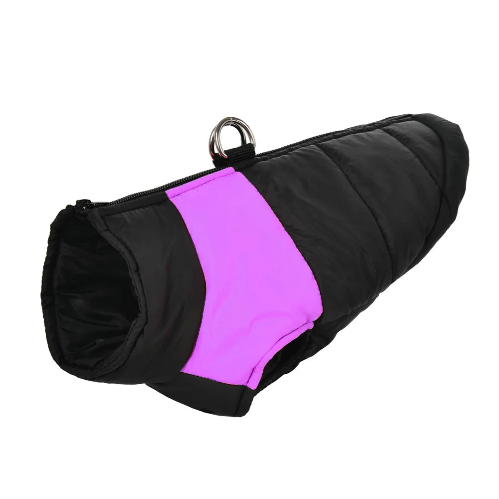 Waterproof Pet Dog Coat Vest For Small Large Dogs Winter Warm Puppy Clothes with D-ring Kitten Costume Golden Retriever Jacket