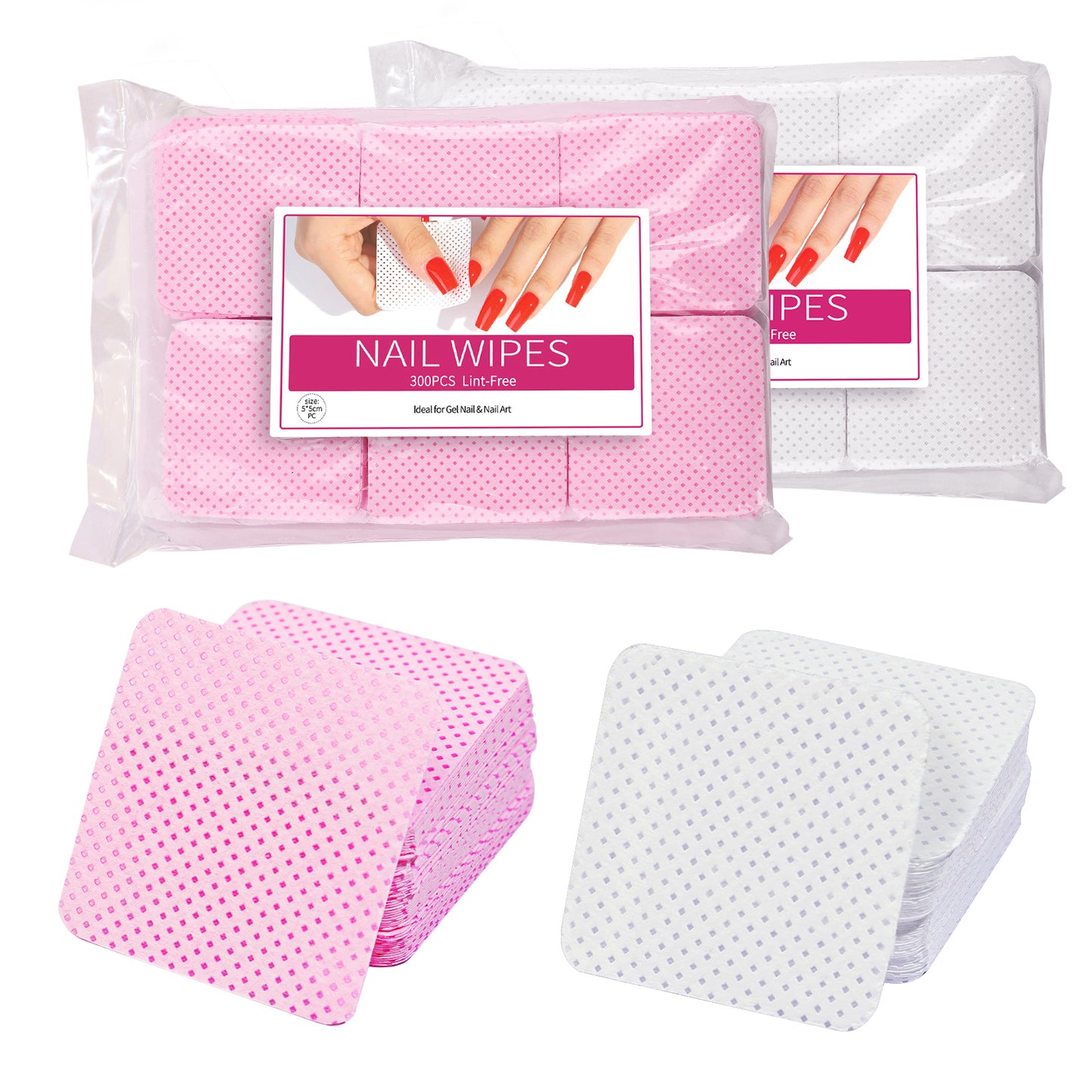 Nail Polish Remover Wipes Nail Cleaning Pads, Non Woven Nail Pads For Women Girl Beauty Salon Beauty World Shop