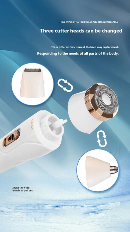 Women Electric Shaver Waterproof Painless Hair Trimmer for Bikini Body Legs Face Underarms Hair Removal Cordless Beauty World Shop
